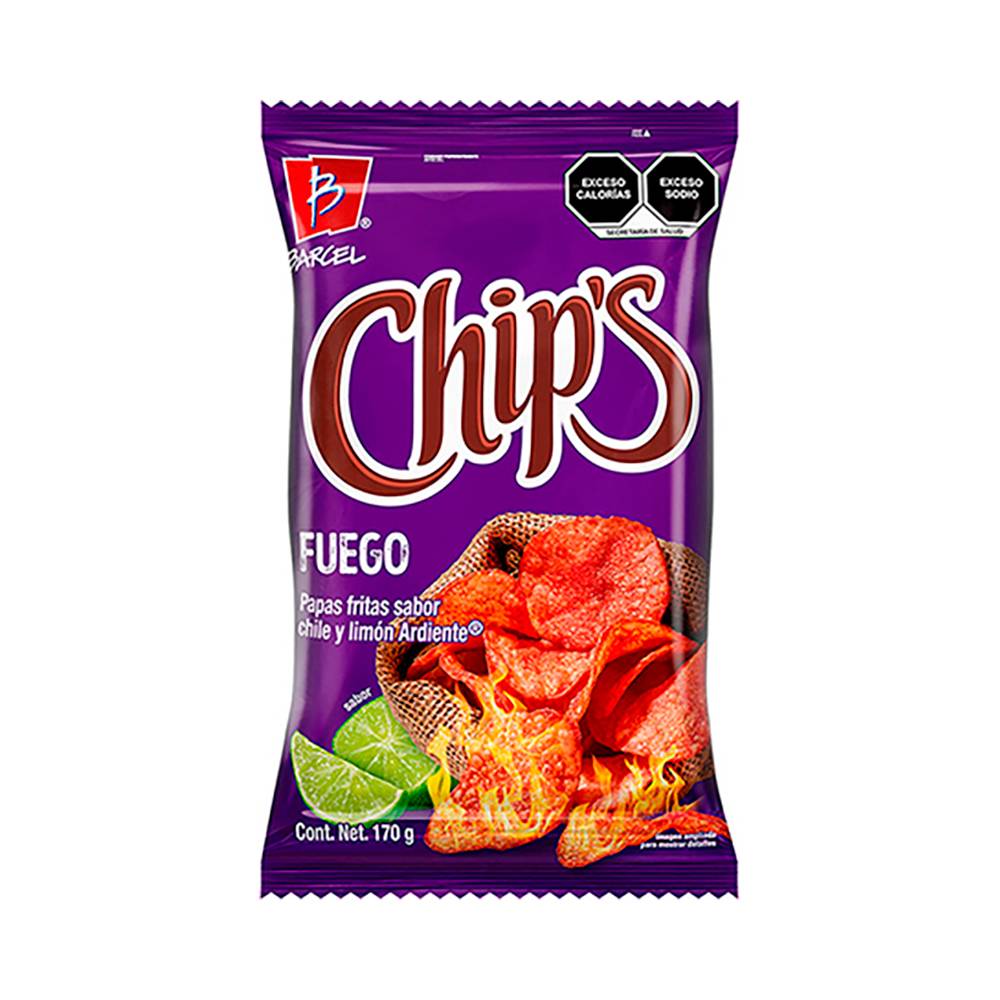 Chip's papas fritas fuego