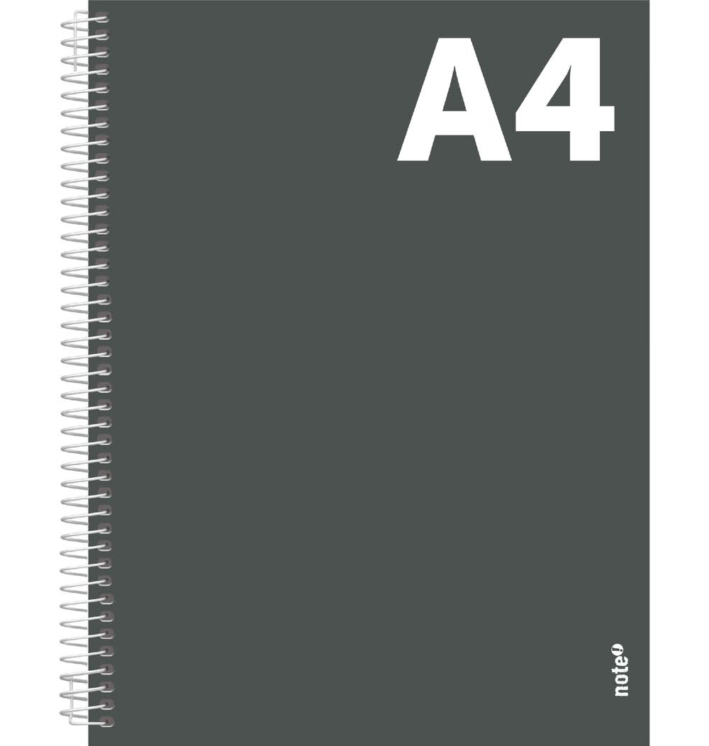 Caderno Espiral A4 80 Folhas 70G Quadriculado Tecnoline Note!