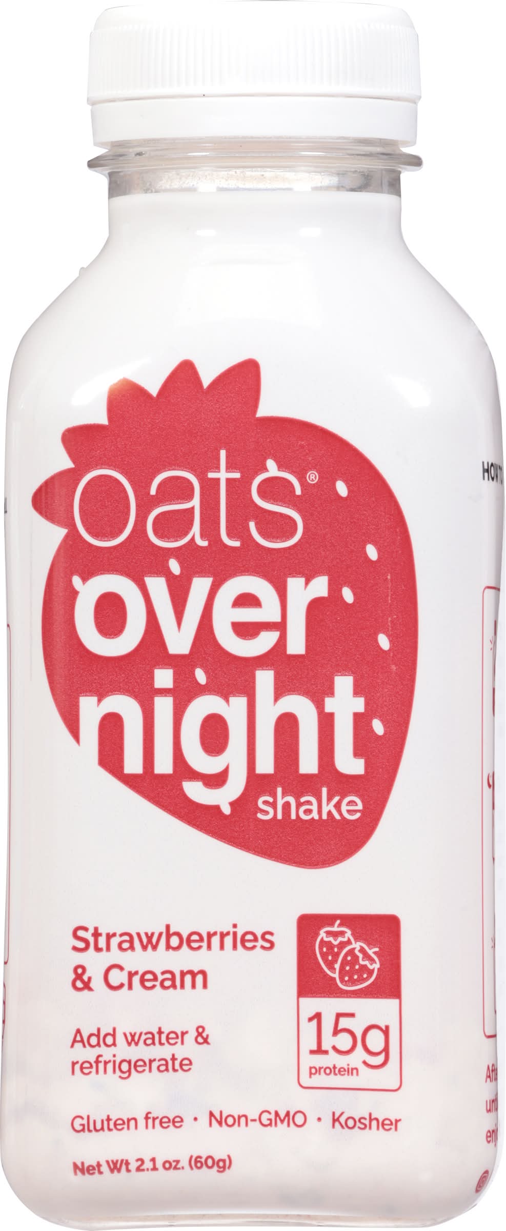 Oats Overnight Gluten Free Shake, Strawberries & Cream (2.1 oz)