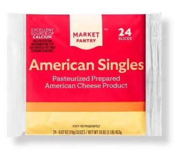 Market Pantry American Singles Pasteurized Prepared Cheese (24 x 0.67 oz)