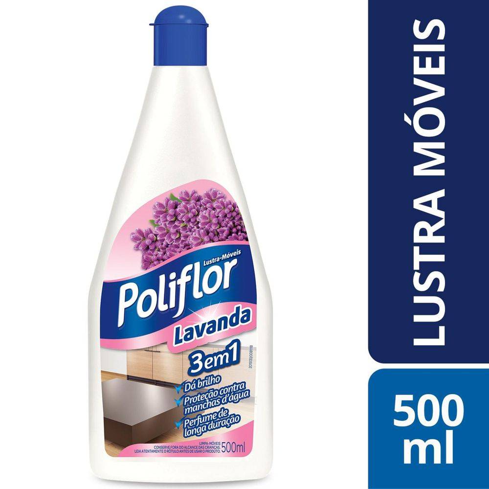 Poliflor lustra móveis lavanda (500 ml)