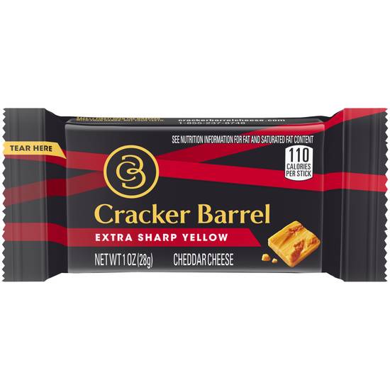 Cracker Barrel Extra Sharp Cheddar Cheese Sticks (1 oz)