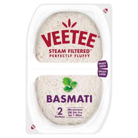 Veetee Heat& Eat Basmati Rice Pots x2 250g
