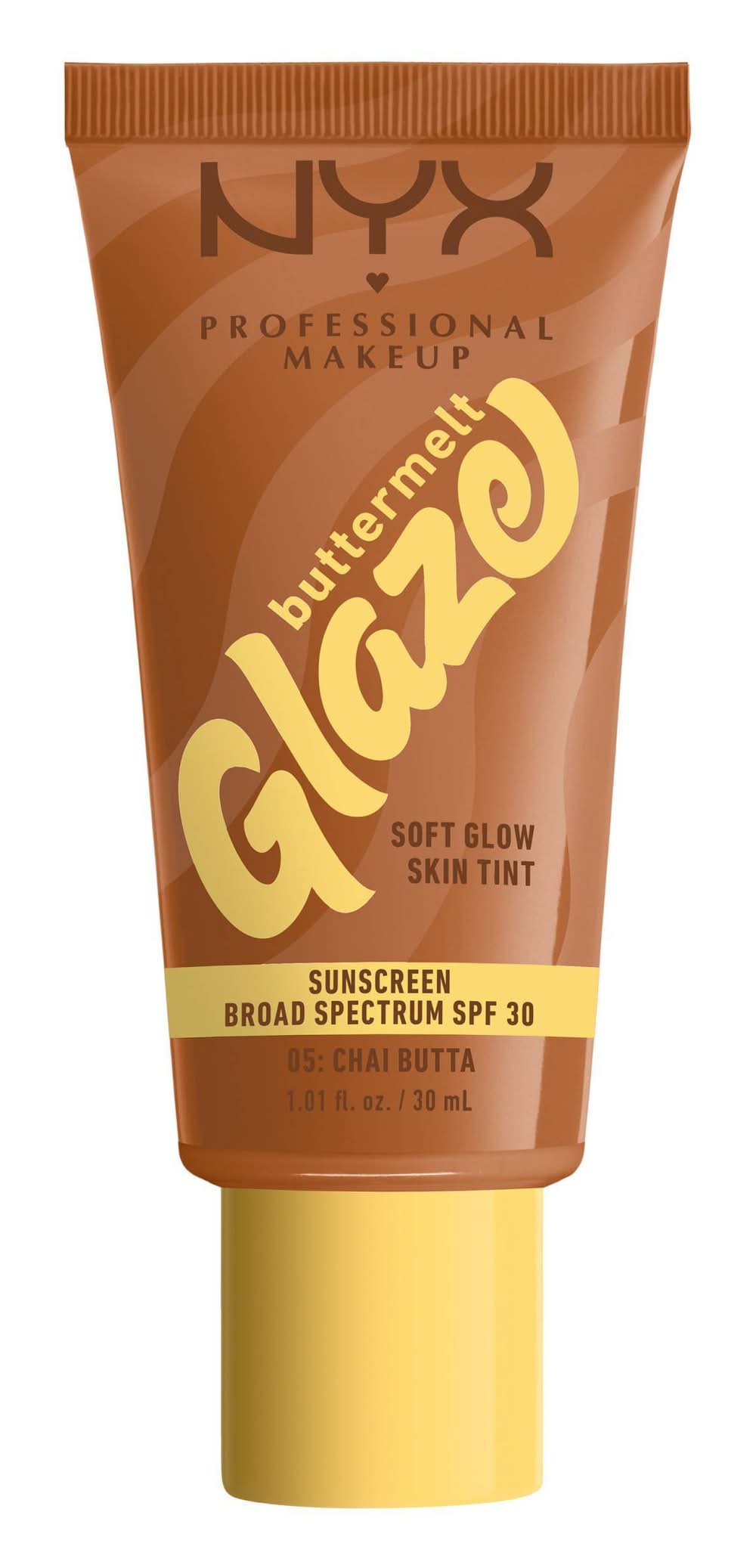 NYX Professional Makeup Buttermelt Glaze Spf30 Broad Spectrum Sunscreen, Chai Butta (1.01 fl oz)