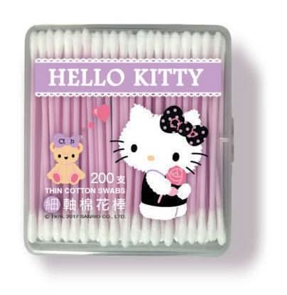 Hello Kitty-KT細軸棉棒200支-6200315