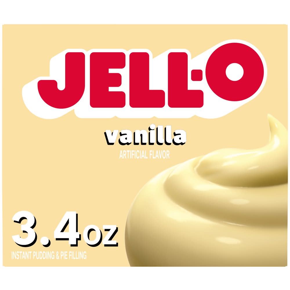 Jell-O Instant Pudding & Pie Filling, Vanilla (3.4 oz)