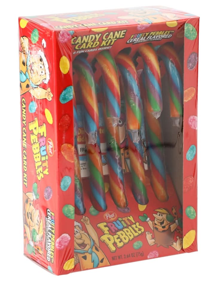 Post Candy Canes, Fruity Pebbles Cereal (2.64 oz, 6 ct)