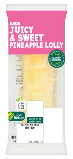ASDA Juicy & Sweet Pineapple Lolly (80g)