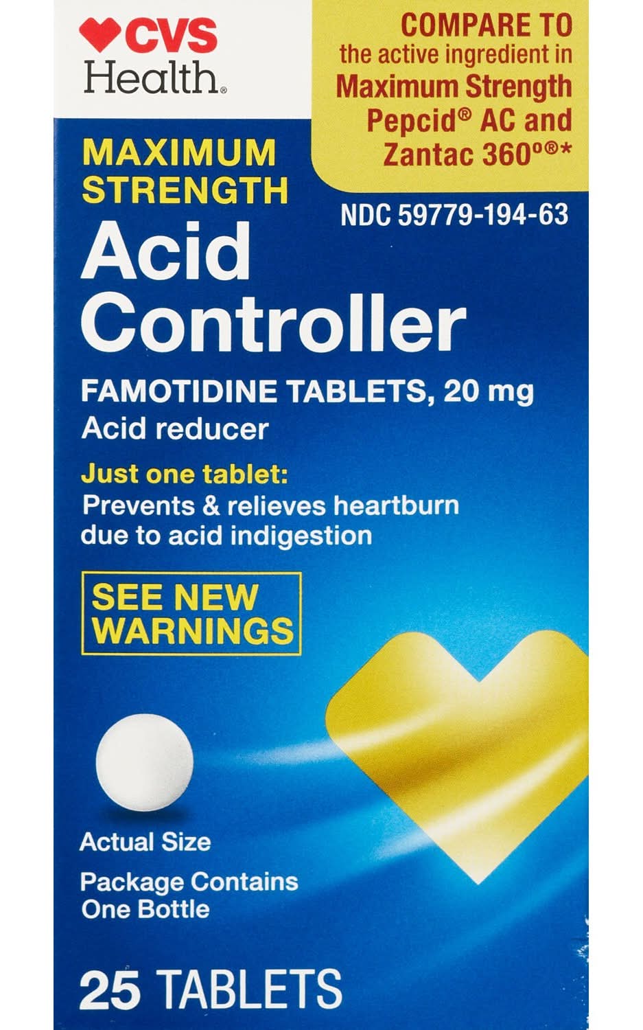CVS Health Maximum Strength Acid Controller Tablets