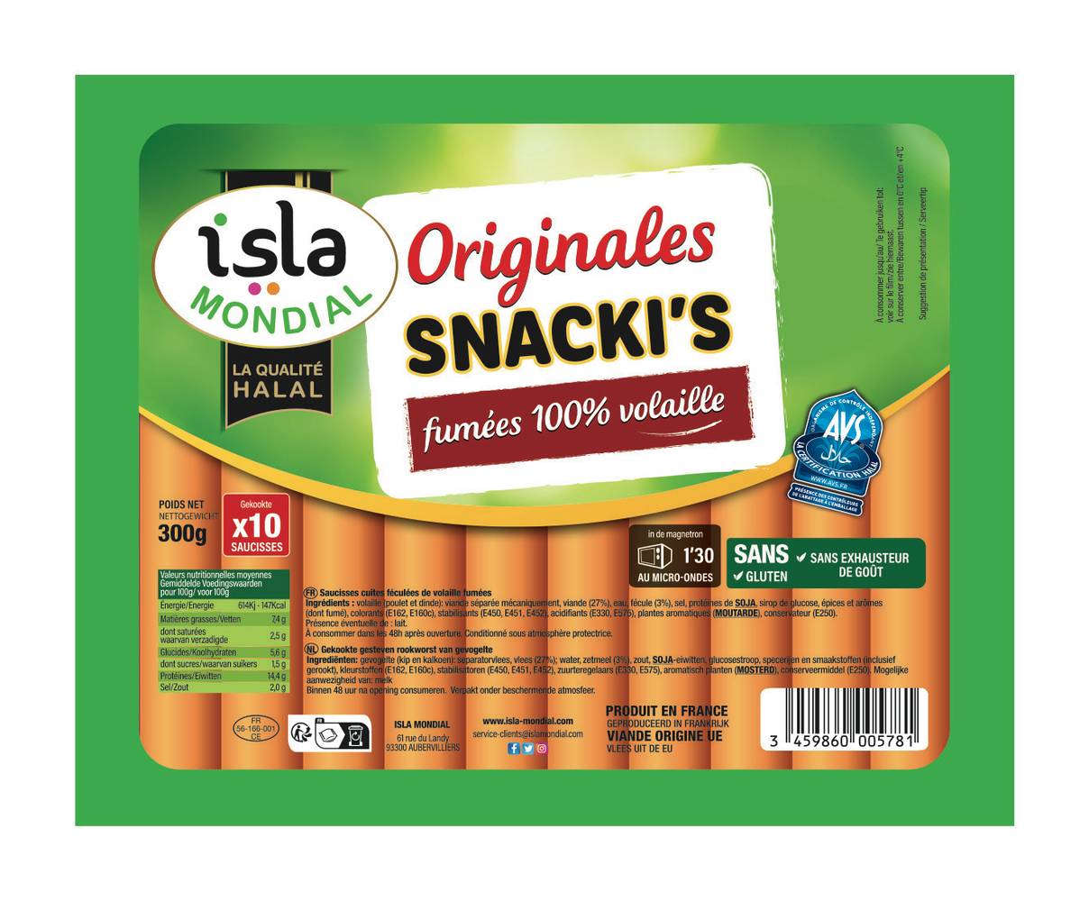Isla Mondial - Saucisses originales snacki's halal (10)