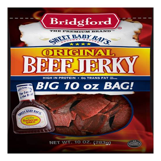 Bridgford Sweet Baby Ray's Original Beef Jerky 10oz