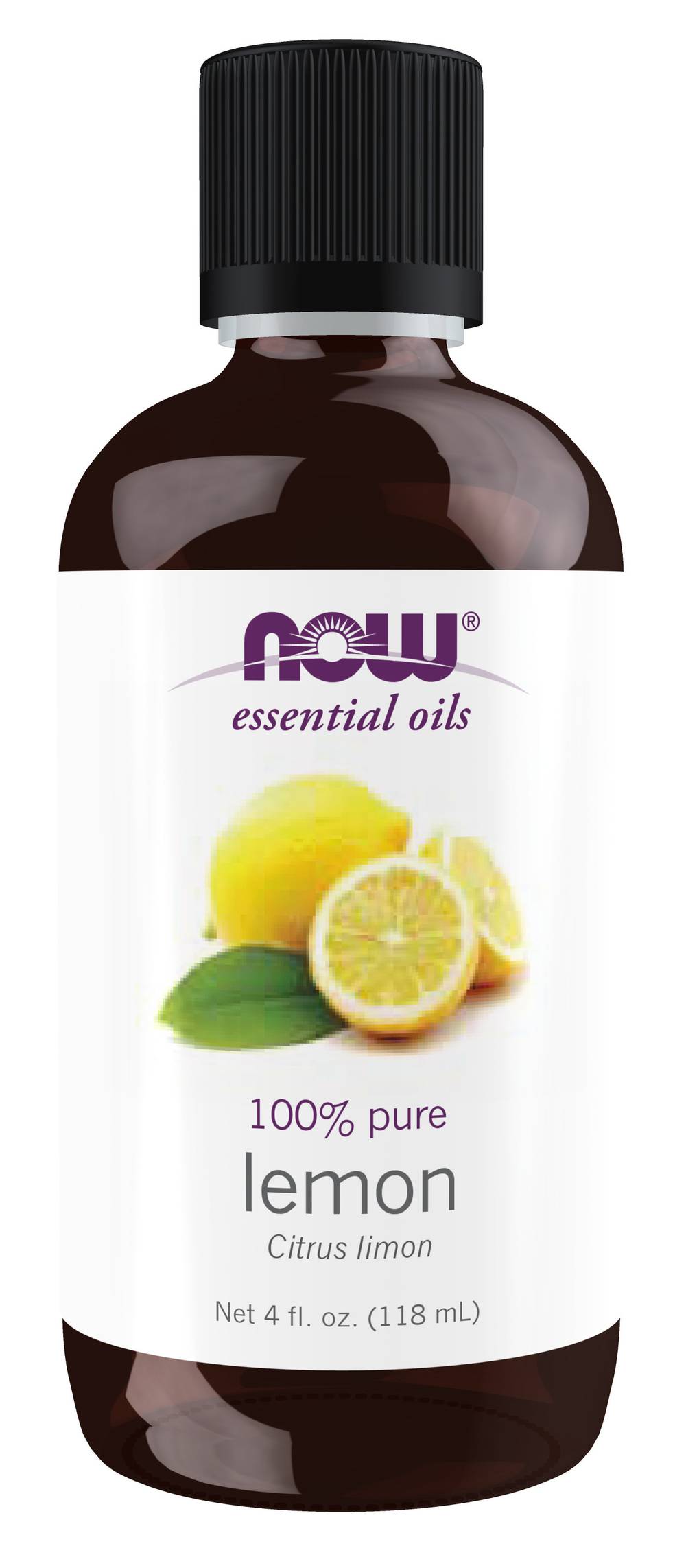 NOW 100% Pure Lemon Essential Oil, Lemon (4 fl oz)