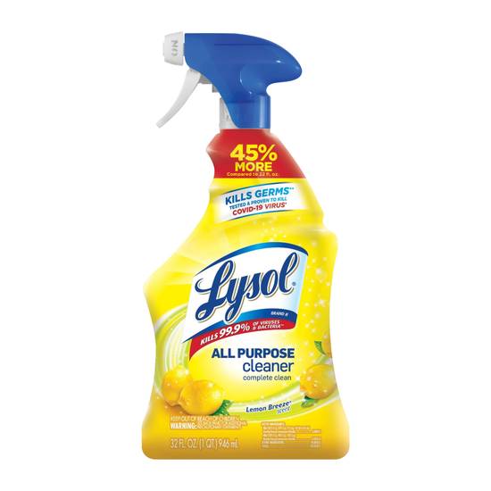 Lysol All Purpose Cleaner, Lemon Breeze, 32 oz