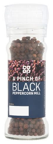 Co-op Black Peppercorns Disposable Mill 50G
