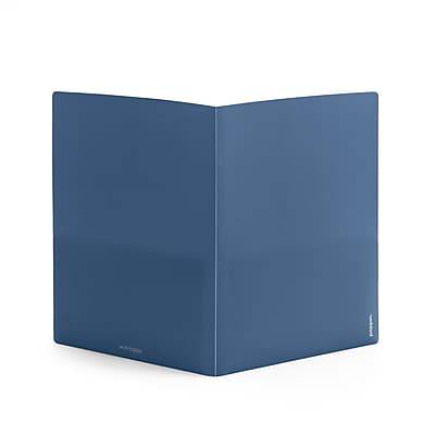 Poppin Smooth 2-Pocket Folder, Slate Blue (106631)