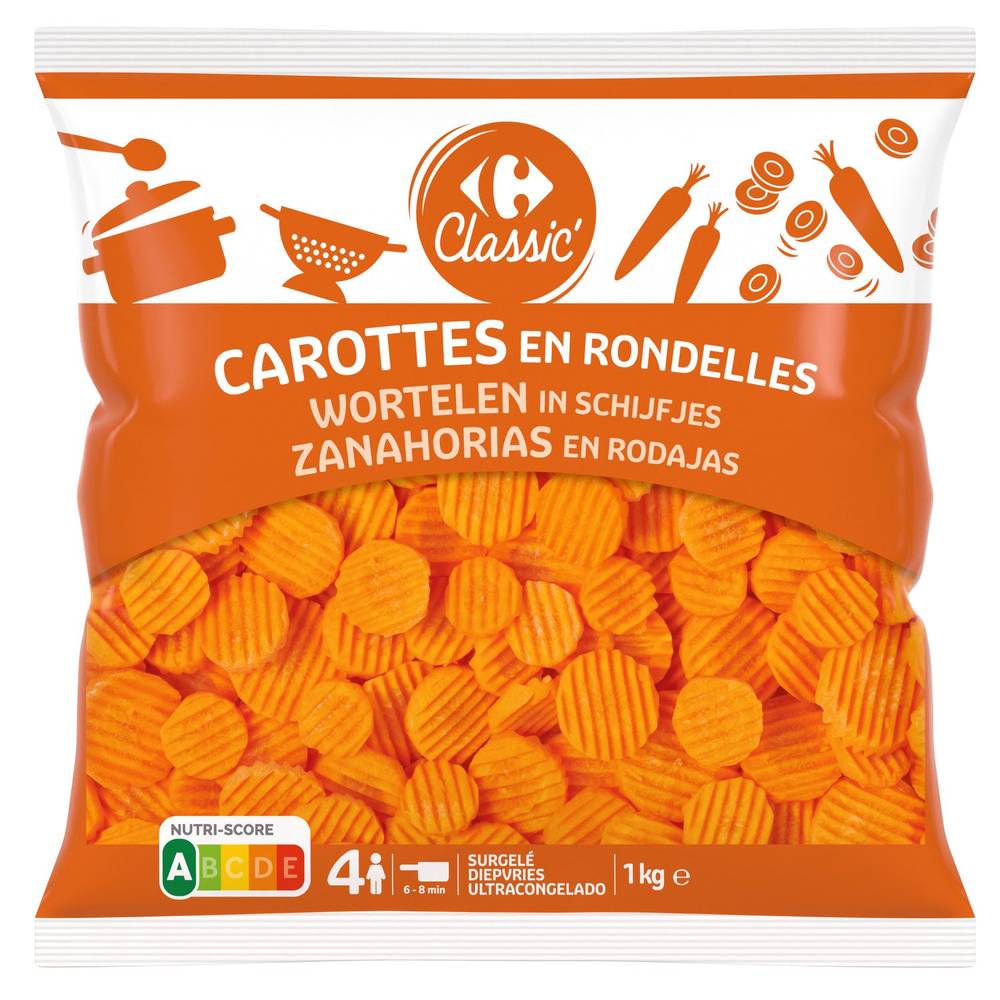 Carrefour Classic' - Carottes en rondelles (1kg)