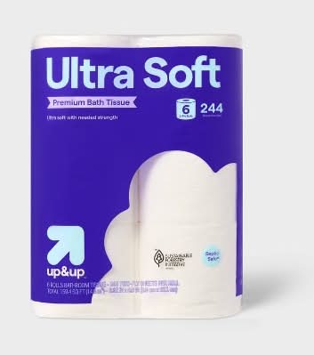 up&up Premium Ultra Soft Bath Tissue Rolls (6 ct)