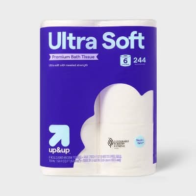 up&up Premium Ultra Soft Bath Tissue Rolls (6 ct)