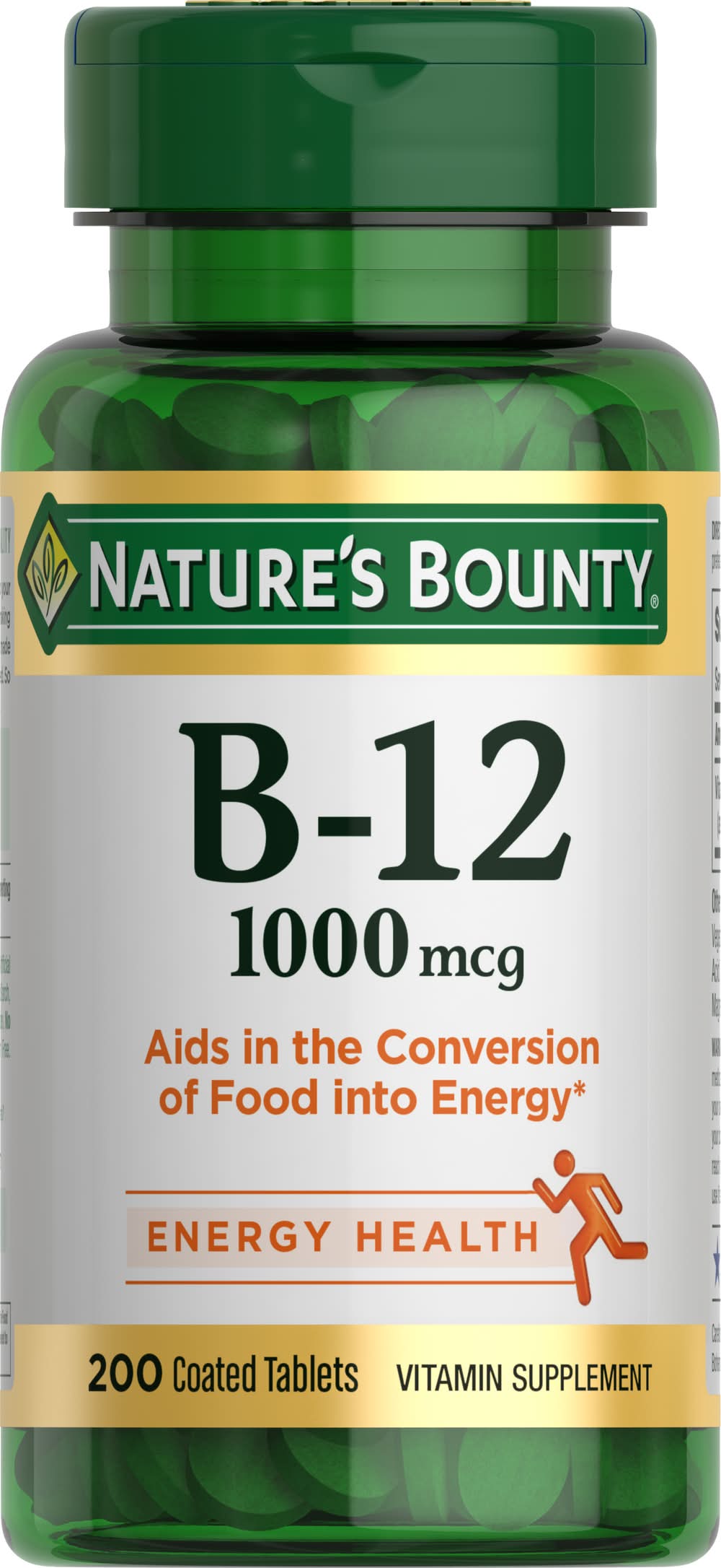 Nature's Bounty Vitamin B-12 1000 Mcg Tablets (6.4 oz, 200 ct)