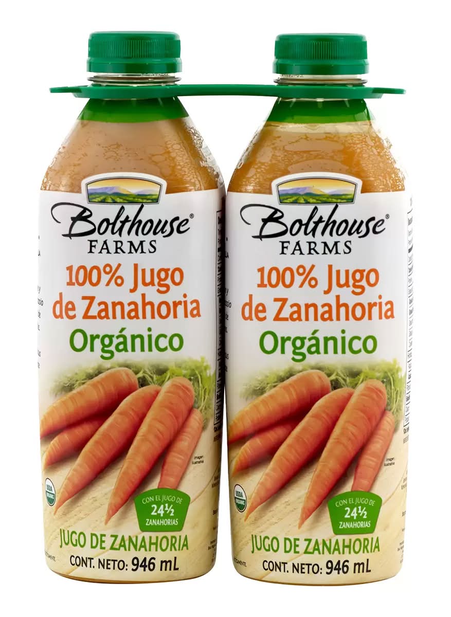 Bolthouse Farms · Jugo de zanahoria orgánico (2 x 946 ml)