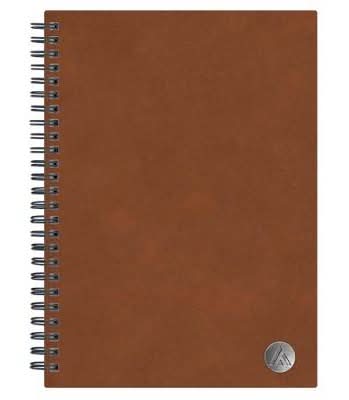 Blue Sky Lined Non-Dated Journal Safety Wirebound 160 Pages, 5.75" x 8.5", Tan