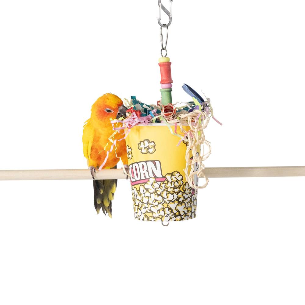 All Living Things® Movie Time Popcorn Bird Toy (Size: Medium)