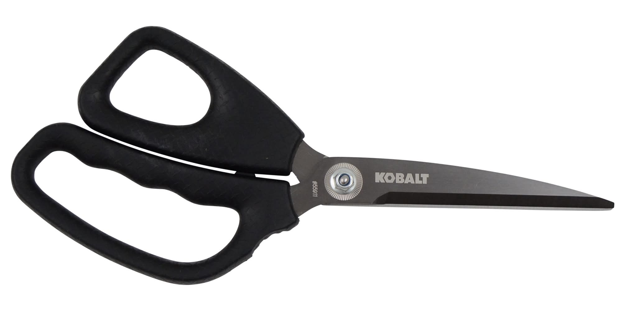 Kobalt Gray 10-in Serrated Full Tang Construction Scissors