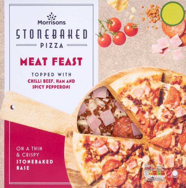 Morrisons Meat Feast Stonebaked Pizza