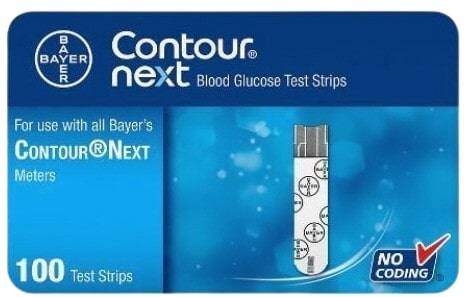 Bayer next ( unitsisse) - contour next test strips (100 units)