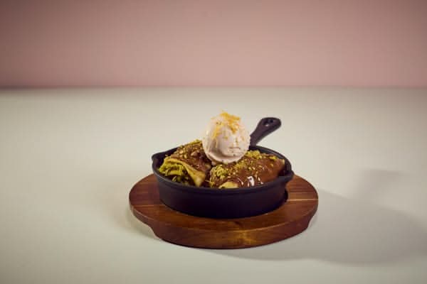 Dubai Chocolate Crepe Rolls