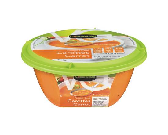 Commensal · Potage Commensal aux carottes (600 ml) - Carrot soup (600 mL)