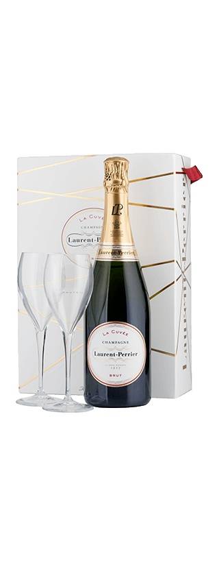 Laurent-Perrier ‘La Cuvee’ Brut Champagne with 2 glasses
