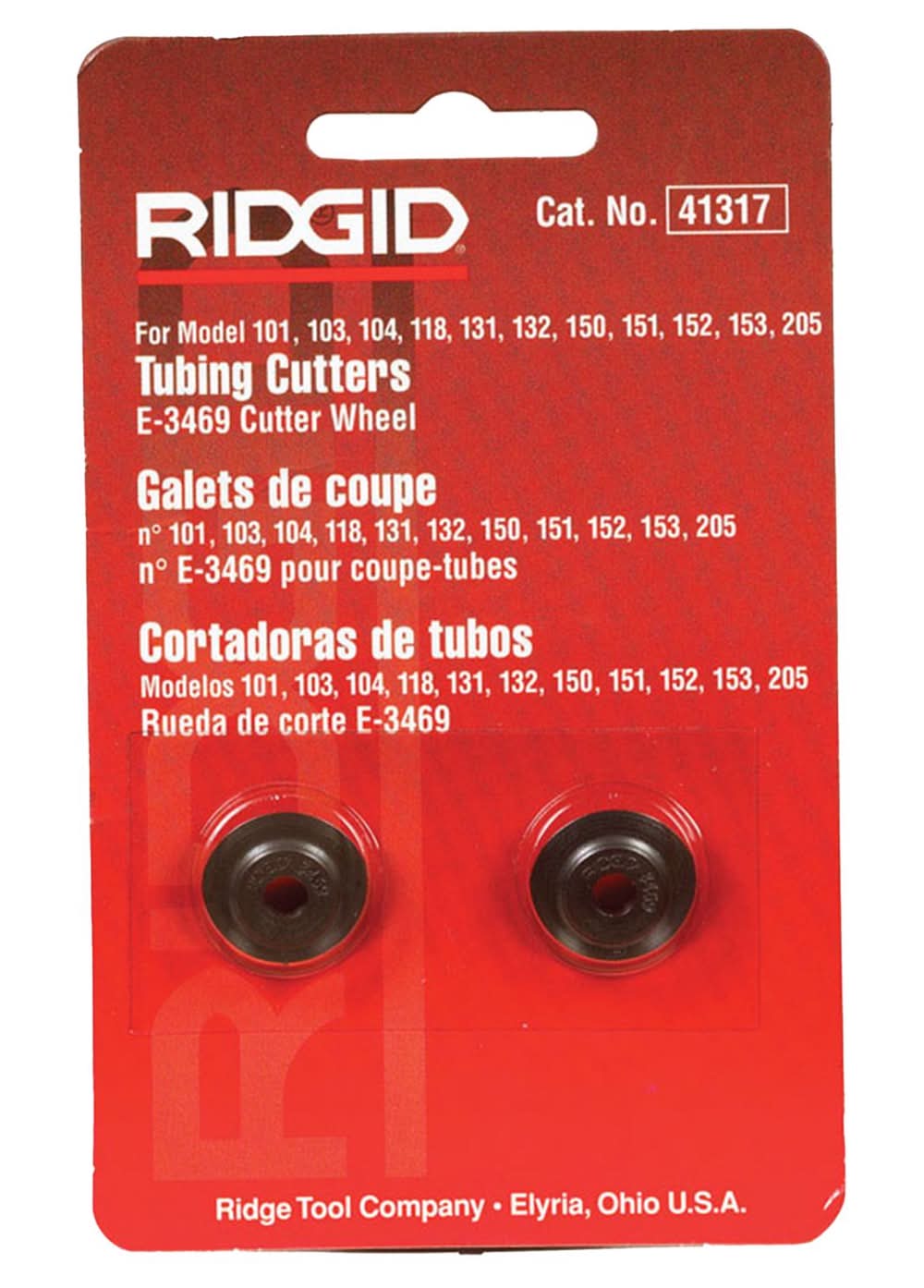 Ridgid Replacement Cutter Wheel Black 2 Pc