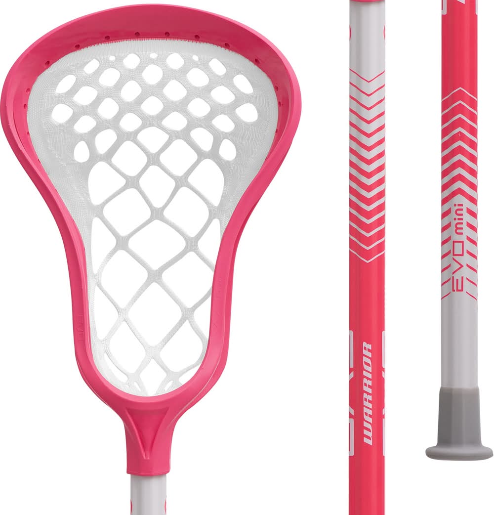 Warrior Youth Evo Warp Mini 34'' Complete Lacrosse Stick (Pink)