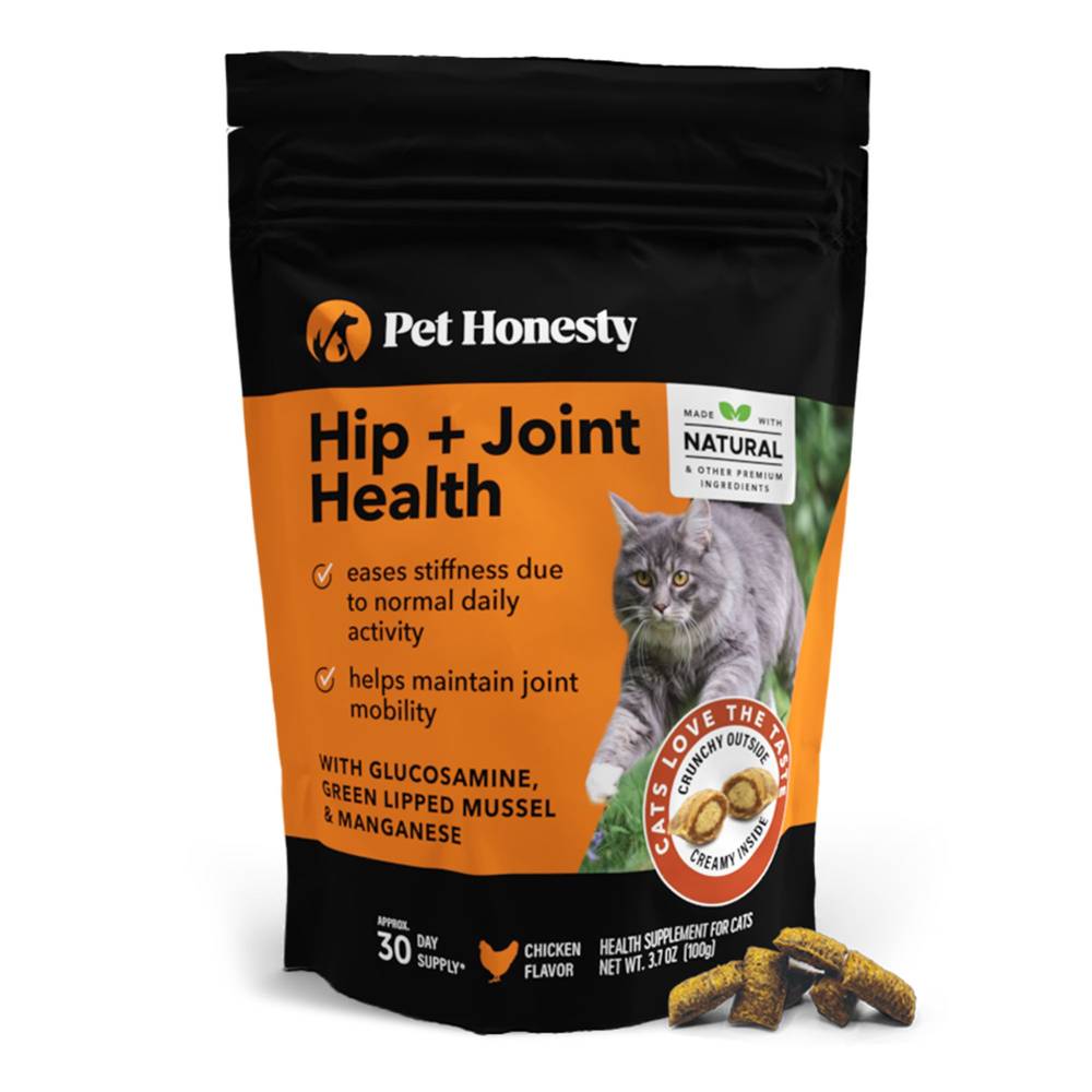 Pet Honesty Hip & Joint Chews Supplement for Cats (Size: 3.7 Oz)