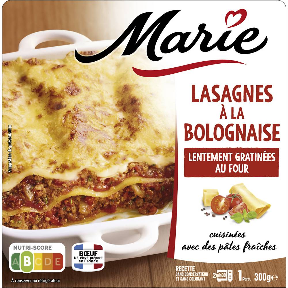 Marie - Lasagnes à la bolognaise