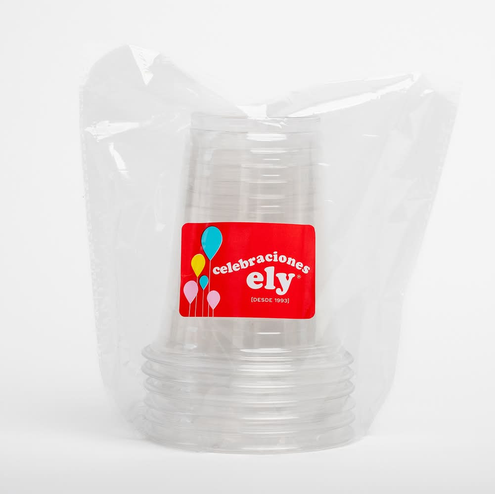 ELY · Vaso pet desechable 355 ml (6 un)