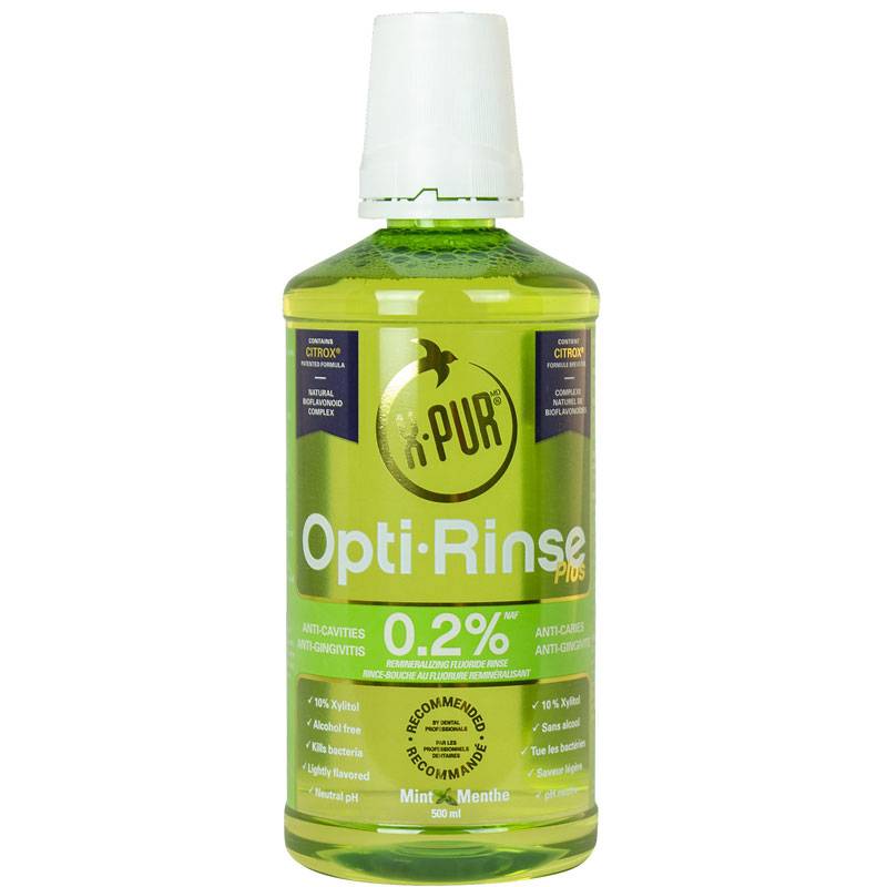 X-PUR Opti-Rinse Plus 0.2% Oral Rinse, Mint (500 ml)