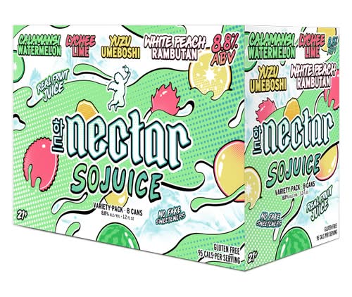Nectar Sojuice Variety pack, Assorted (8 x 12 oz)