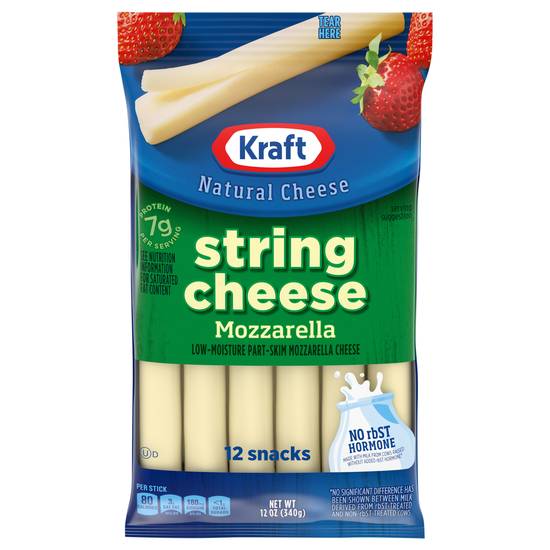 Kraft Natural String Cheese Mozzarella (12 ct)