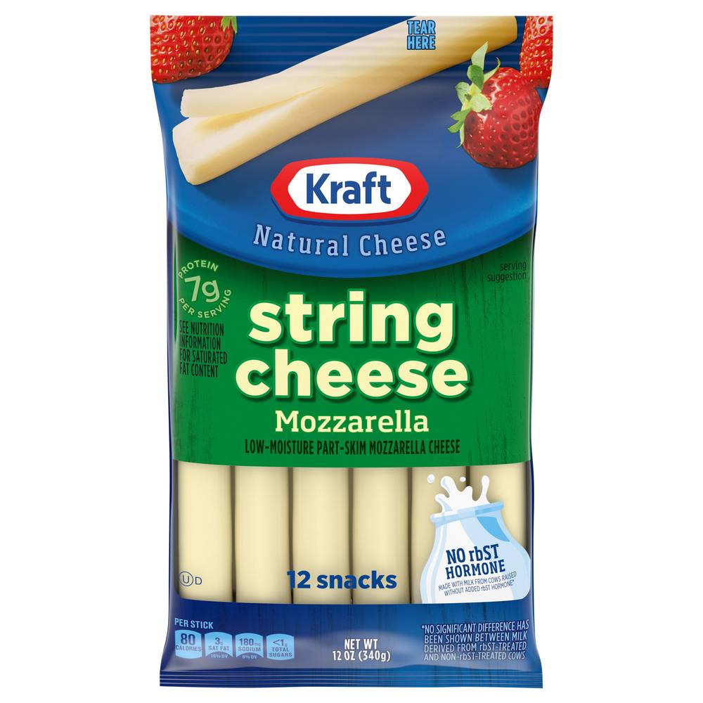 Kraft Natural String Cheese Mozzarella (12 oz)