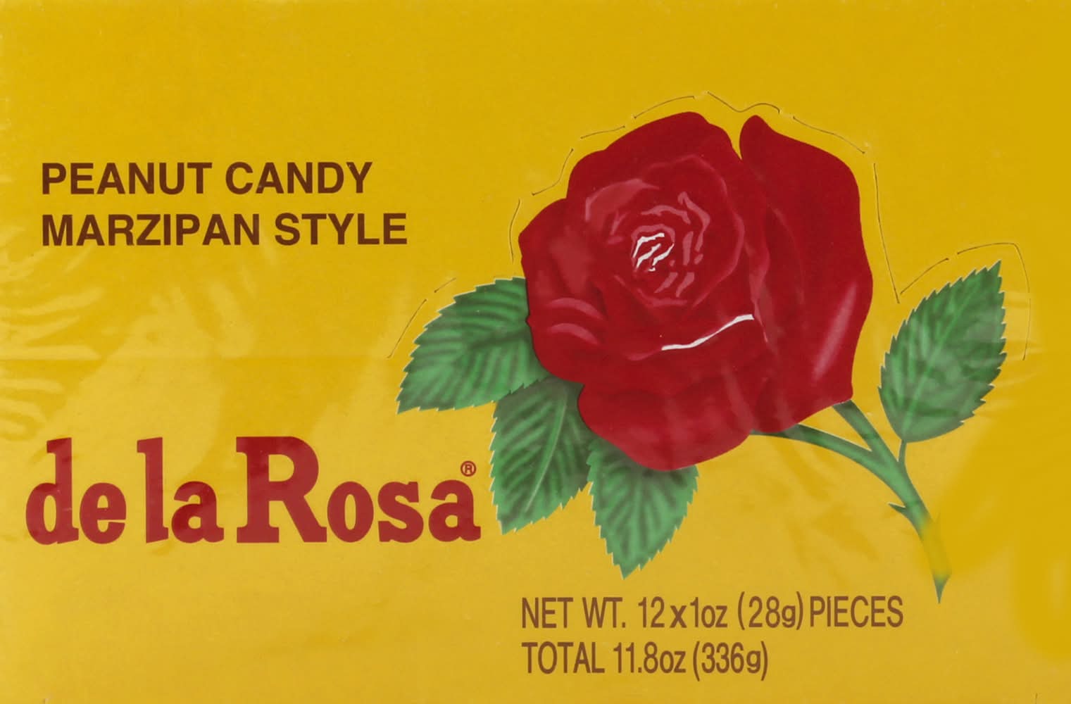 de la Rosa Marzipan Style Candy, Peanut (12 x 1 oz)