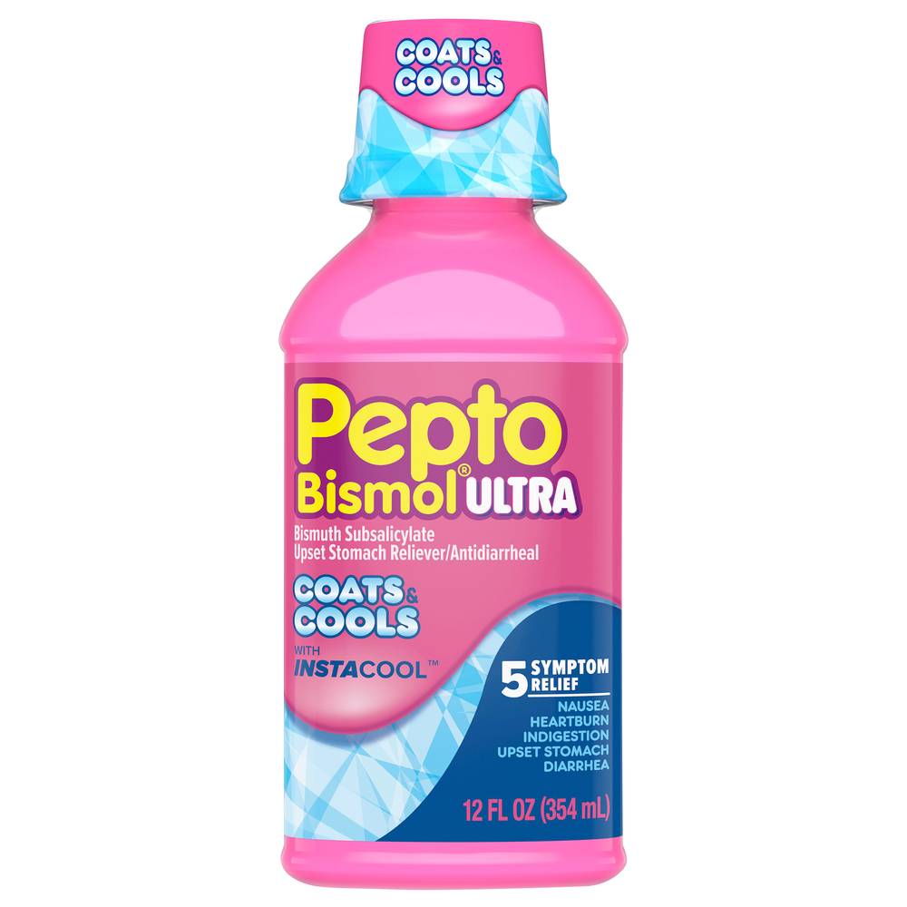 Pepto-Bismol Ultra 5 Symptom Relief Upset Stomach Reliever/Antidiarrheal