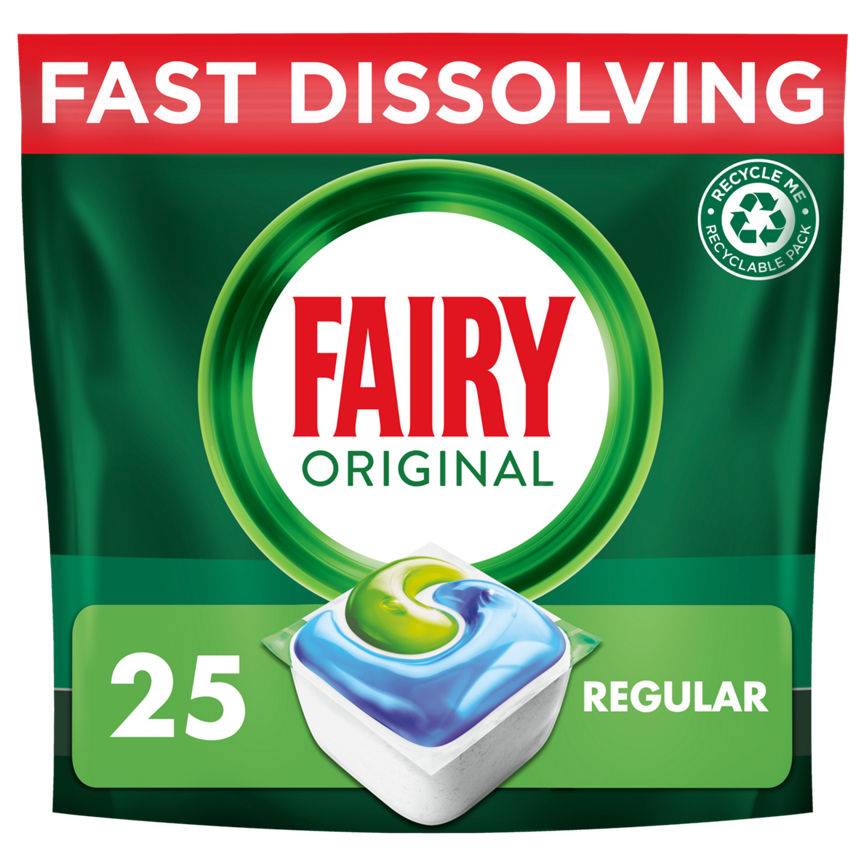 Fairy Original All in One Dishwasher Tablets Regular (25 pack)