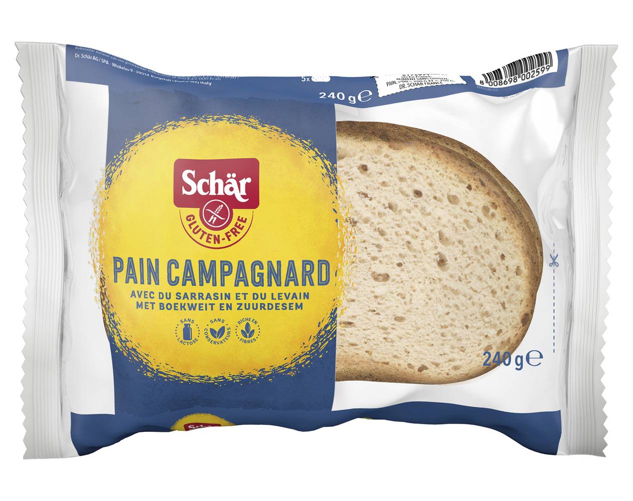 Schär - Pain campagnard sans gluten (240g)