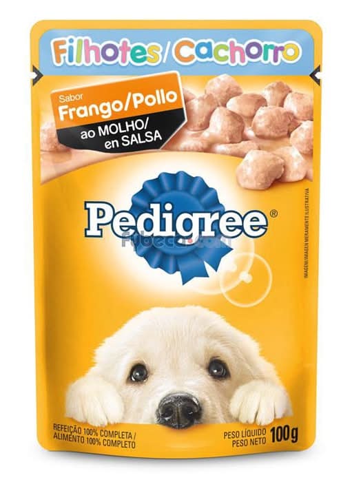 Alimento Para Perro Pedigree Cachorro Sobre De Pollo En Salsa 100Gr