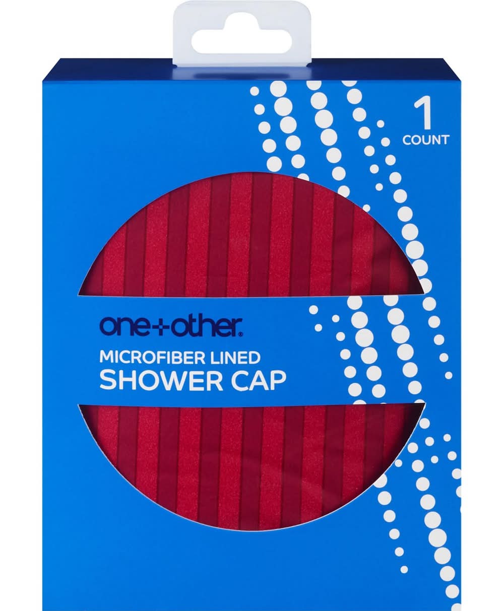 One+Other Microfiber Lined Shower Cap, Assorted
