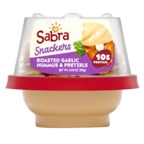 Sabra Roasted Garlic Hummus with Pretzels - 4.56oz
