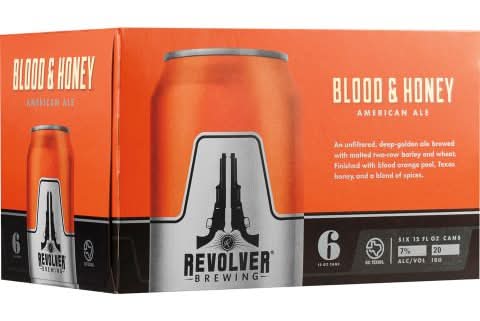 Revolver Brewing Blood and Honey American Ale Domestic Beer (6 x 12 fl oz)