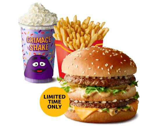 Medium Grimace Big Mac Meal